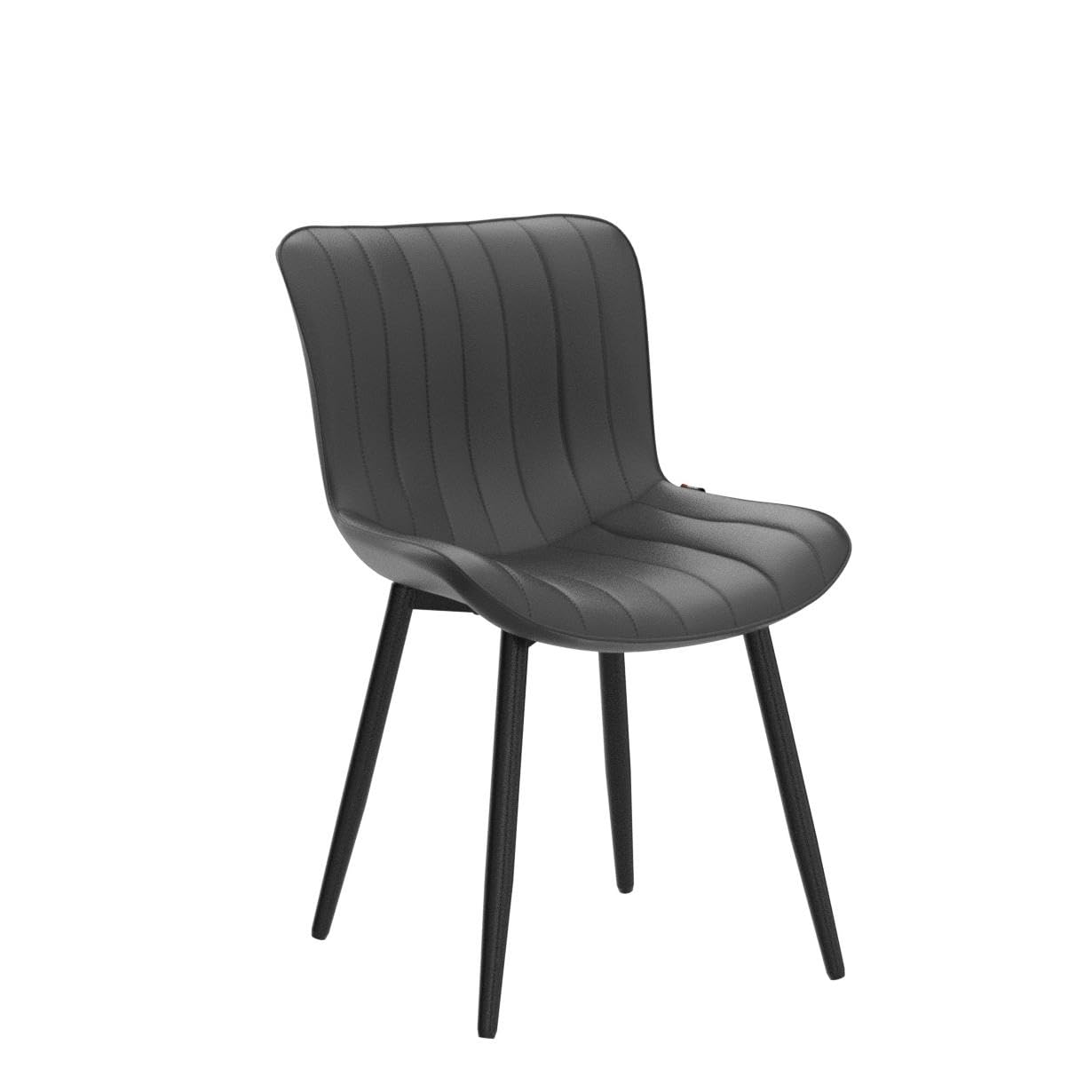YOUNUOKE Dining Chairs Set of 2 Mid-Century Modern Kitchen Chair Black