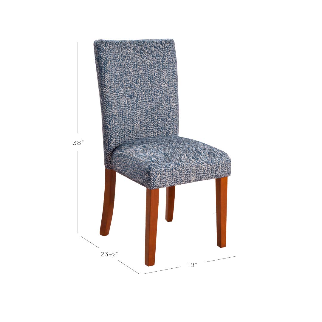 HomePop Parsons Dining Chair,Pack of 2, Navy