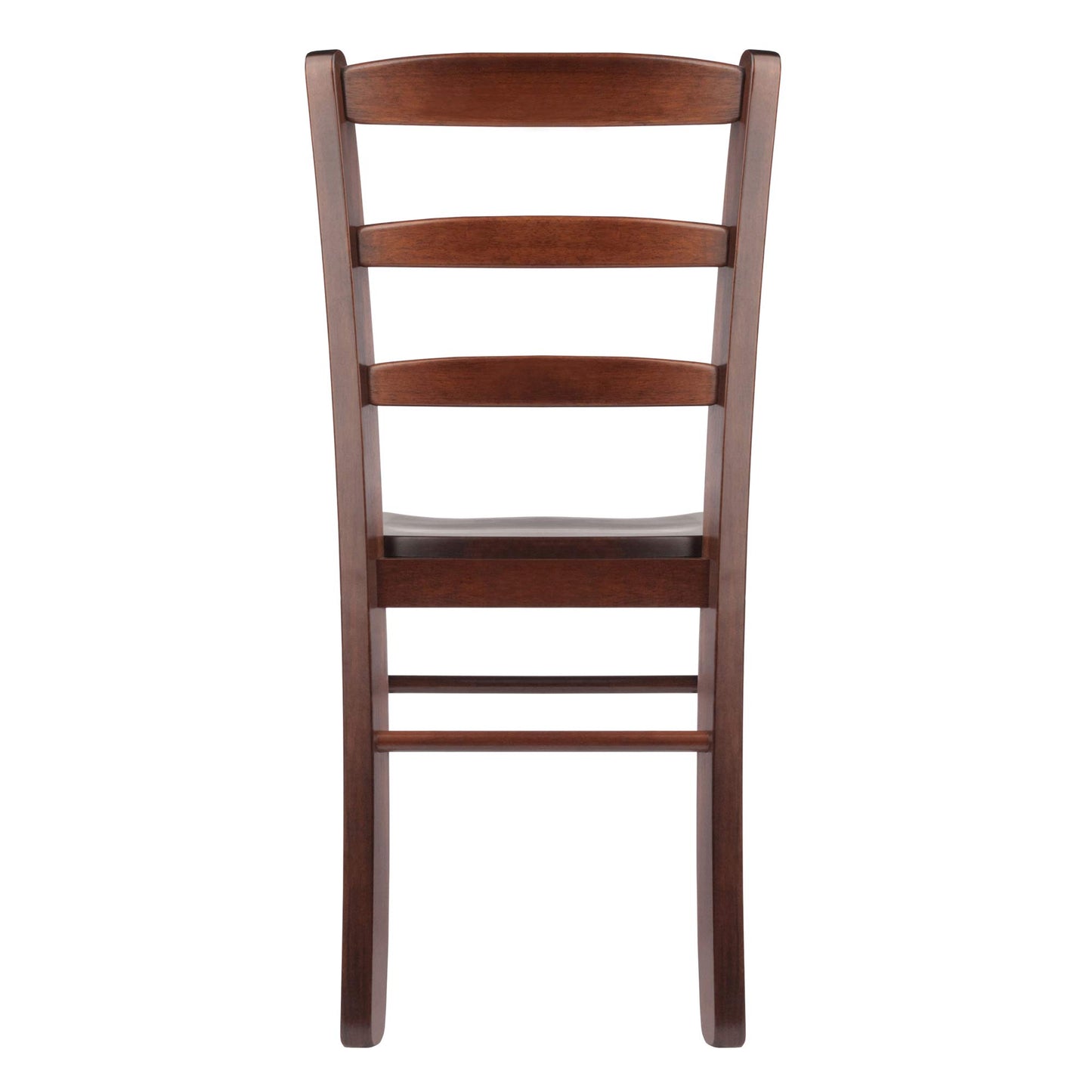 Winsome Groveland 3-Pc Dining Table with 2 Ladder Back Chairs, Walnut