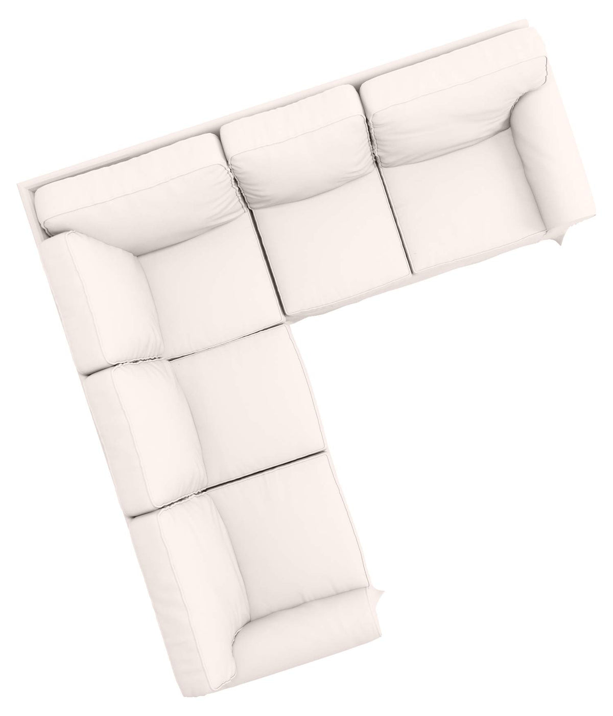 Poly Flax Ektorp Sectional Sofa Cover Compatible with IKEA 2+2 Slipcover