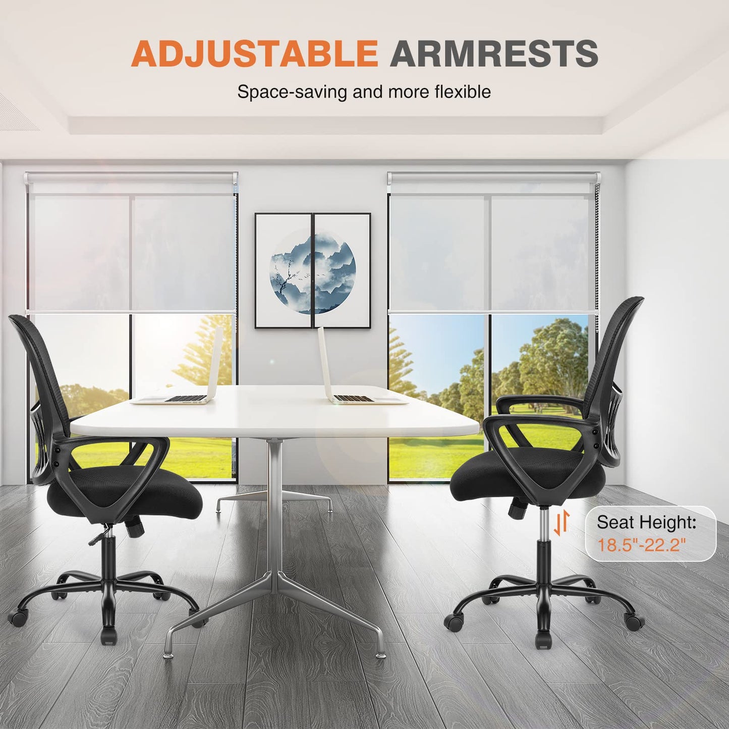 Sweetcrispy Home Office Managerial Executive Chair with Ergonomic Design
