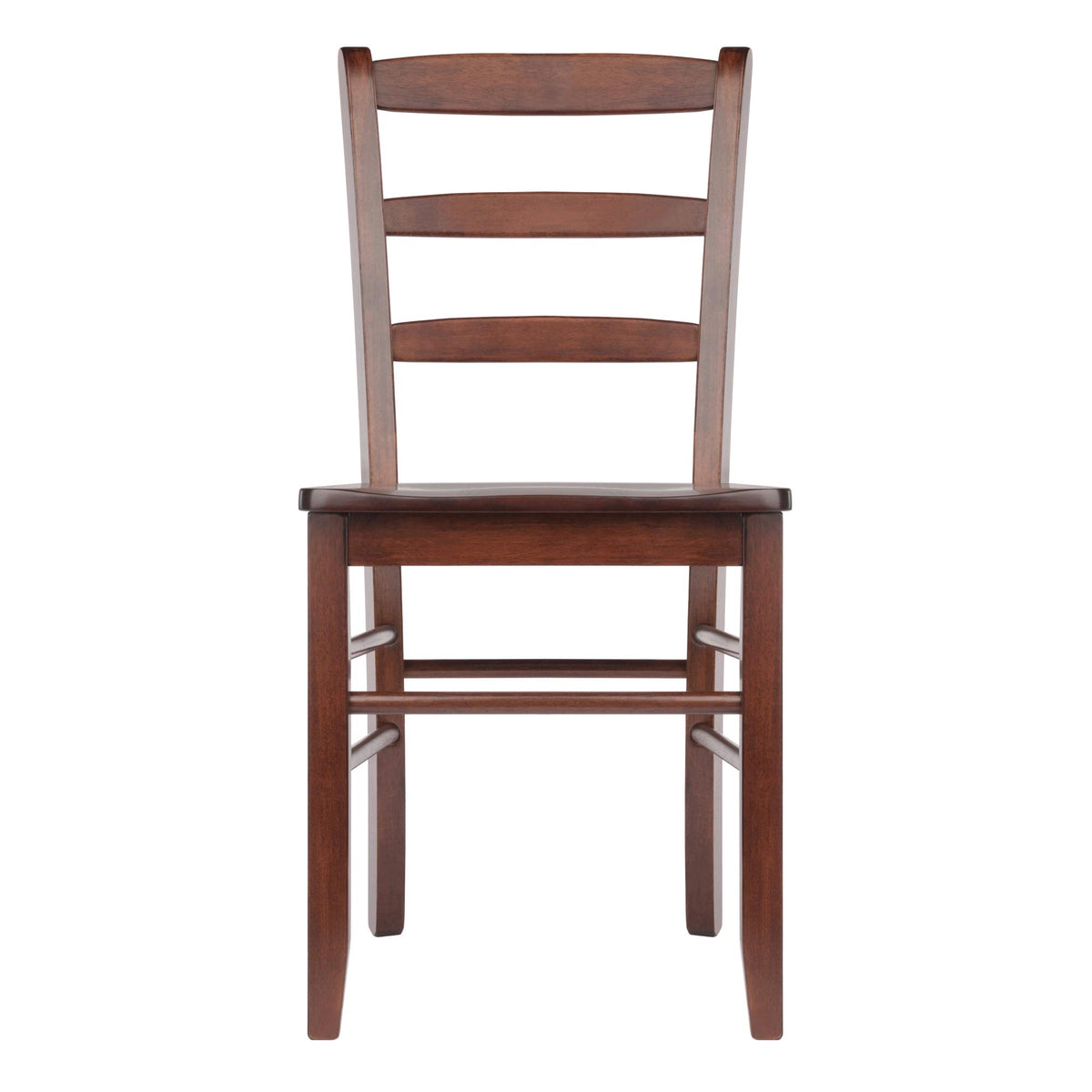 Winsome Groveland 3-Pc Dining Table with 2 Ladder Back Chairs, Walnut