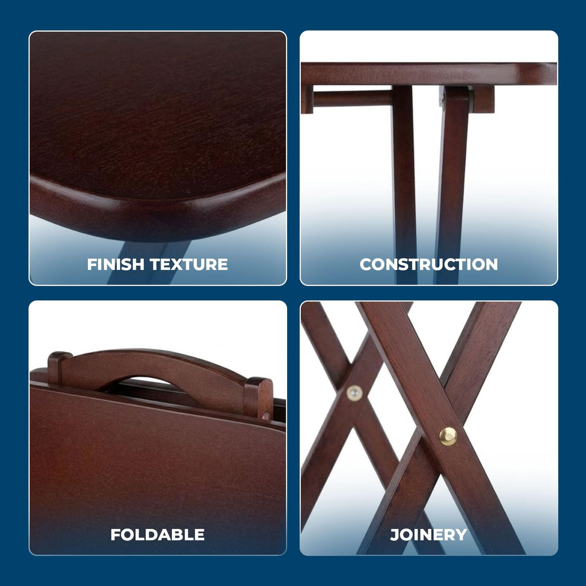 Winsome Wood TV Tray Set