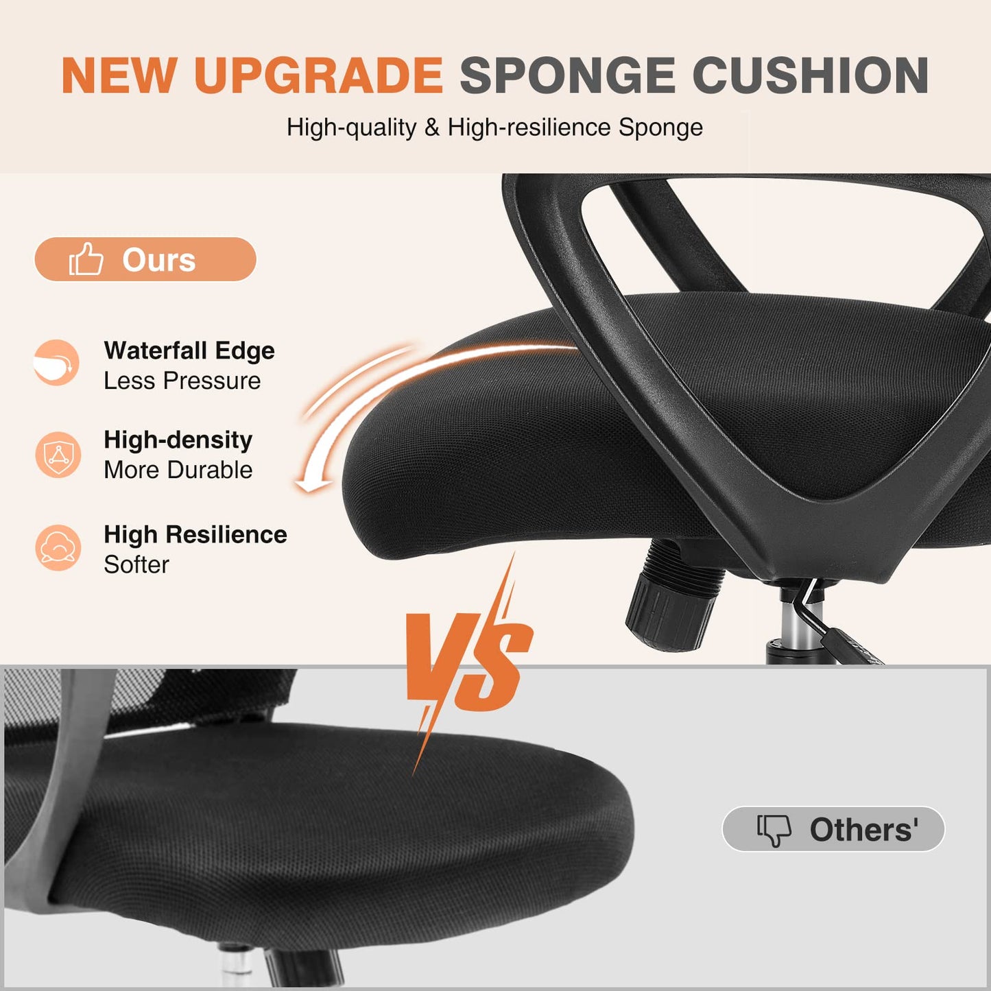 Sweetcrispy Home Office Managerial Executive Chair with Ergonomic Design
