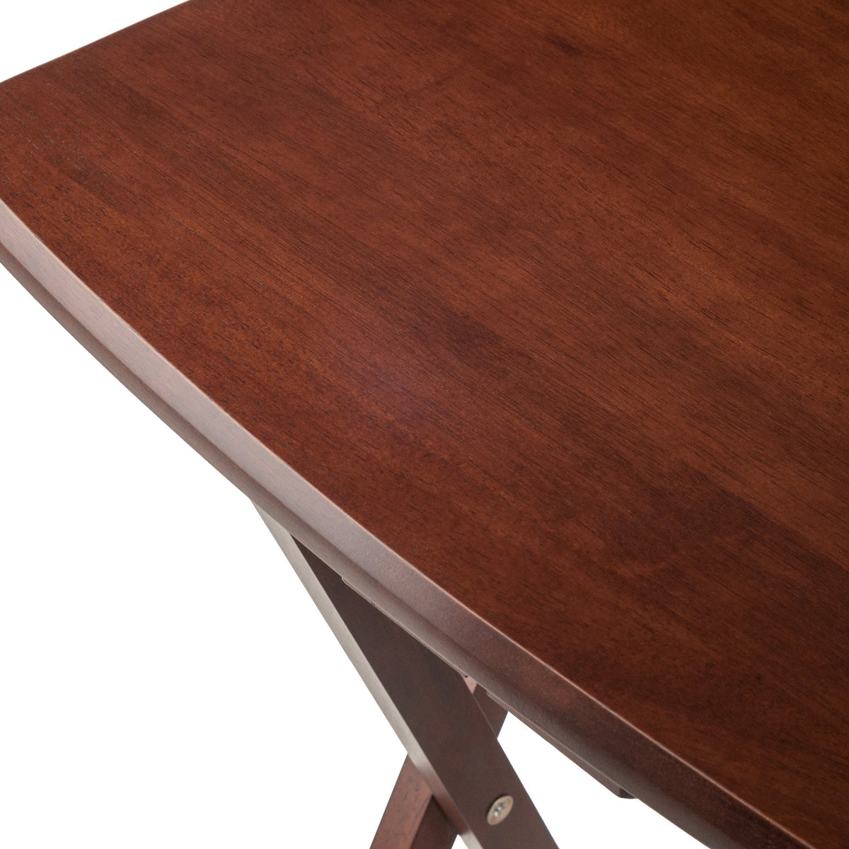 Winsome Darryl Set of 4 Oversized Foldable Tables, Walnut, 26"